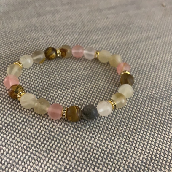 Cherry Quartz Stretch Bracelet - Picture 7 of 7